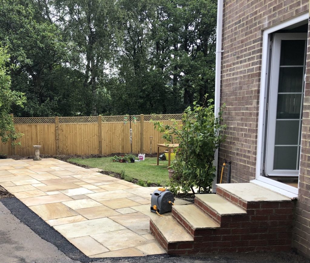 greenman landscaping indian stone patio